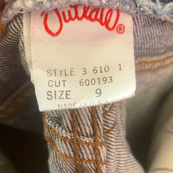 Beware Of Outlaw Imposters, Vintage Blue Mom Jeans. Women’s Size 9, Wanted Jeans - Picture 5 of 8